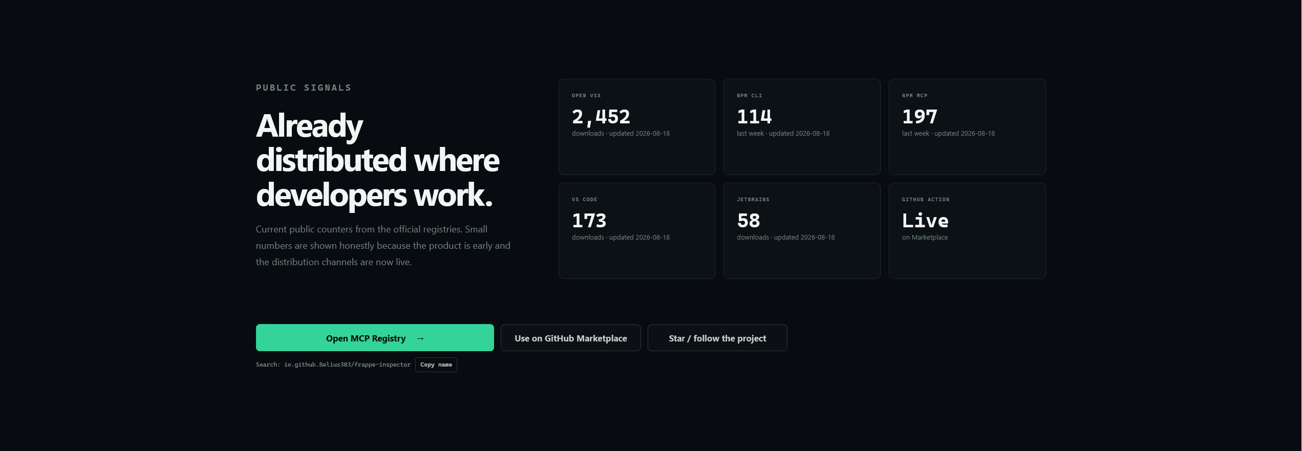 Interface Frappe Inspector analysant un projet ERPNext